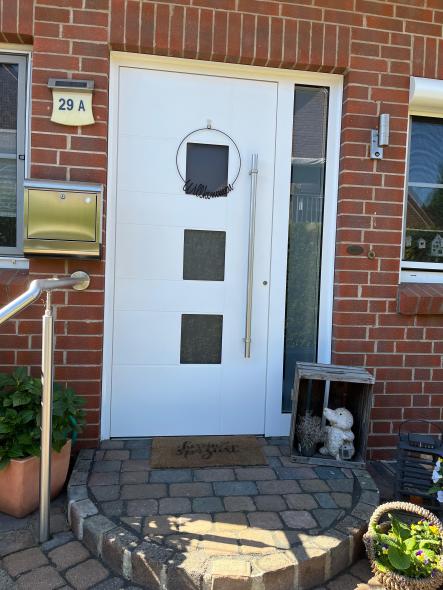Aluminiumhaustür weiß
